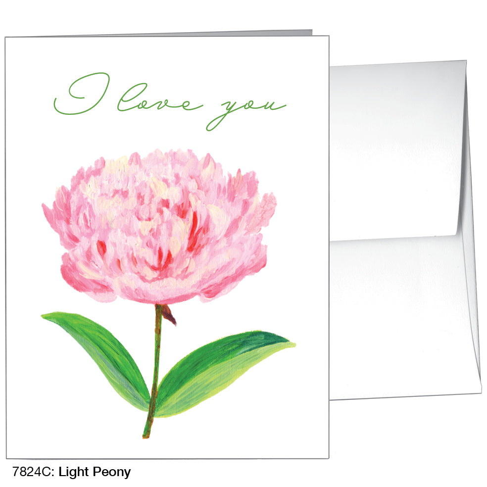 Light Peony, Greeting Card (7824C)