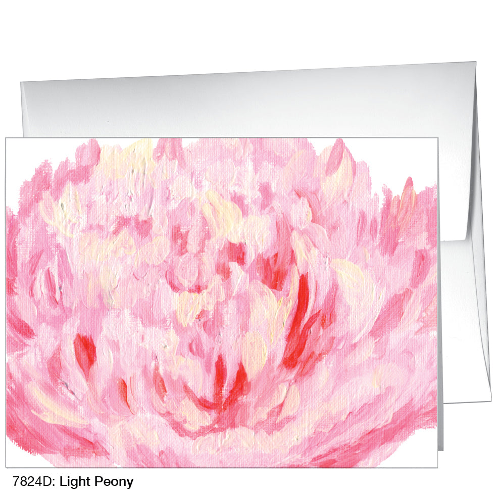 Light Peony, Greeting Card (7824D)