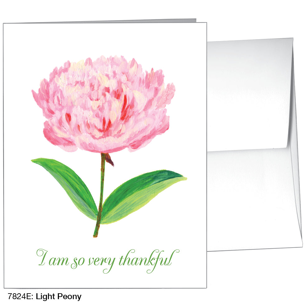 Light Peony, Greeting Card (7824E)