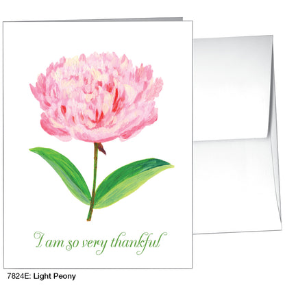 Light Peony, Greeting Card (7824E)