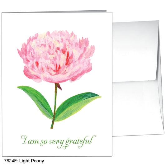 Light Peony, Greeting Card (7824F)