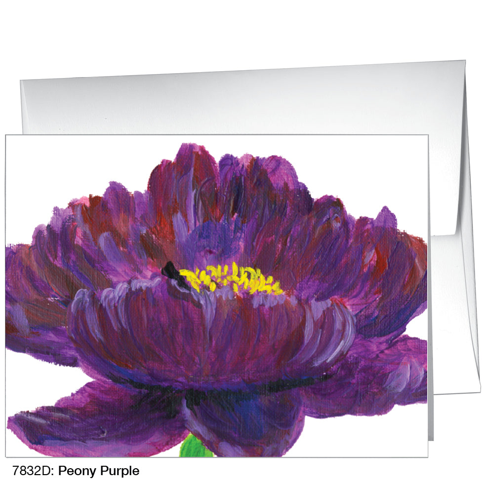 Peony Purple, Greeting Card (7832D)