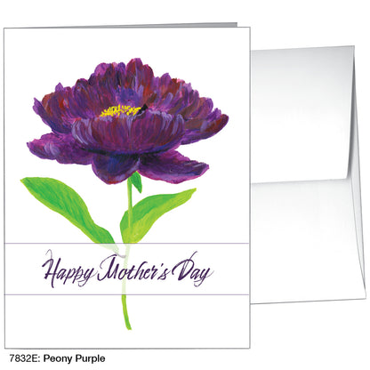 Peony Purple, Greeting Card (7832E)