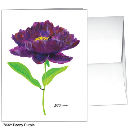 Peony Purple, Greeting Card (7832)