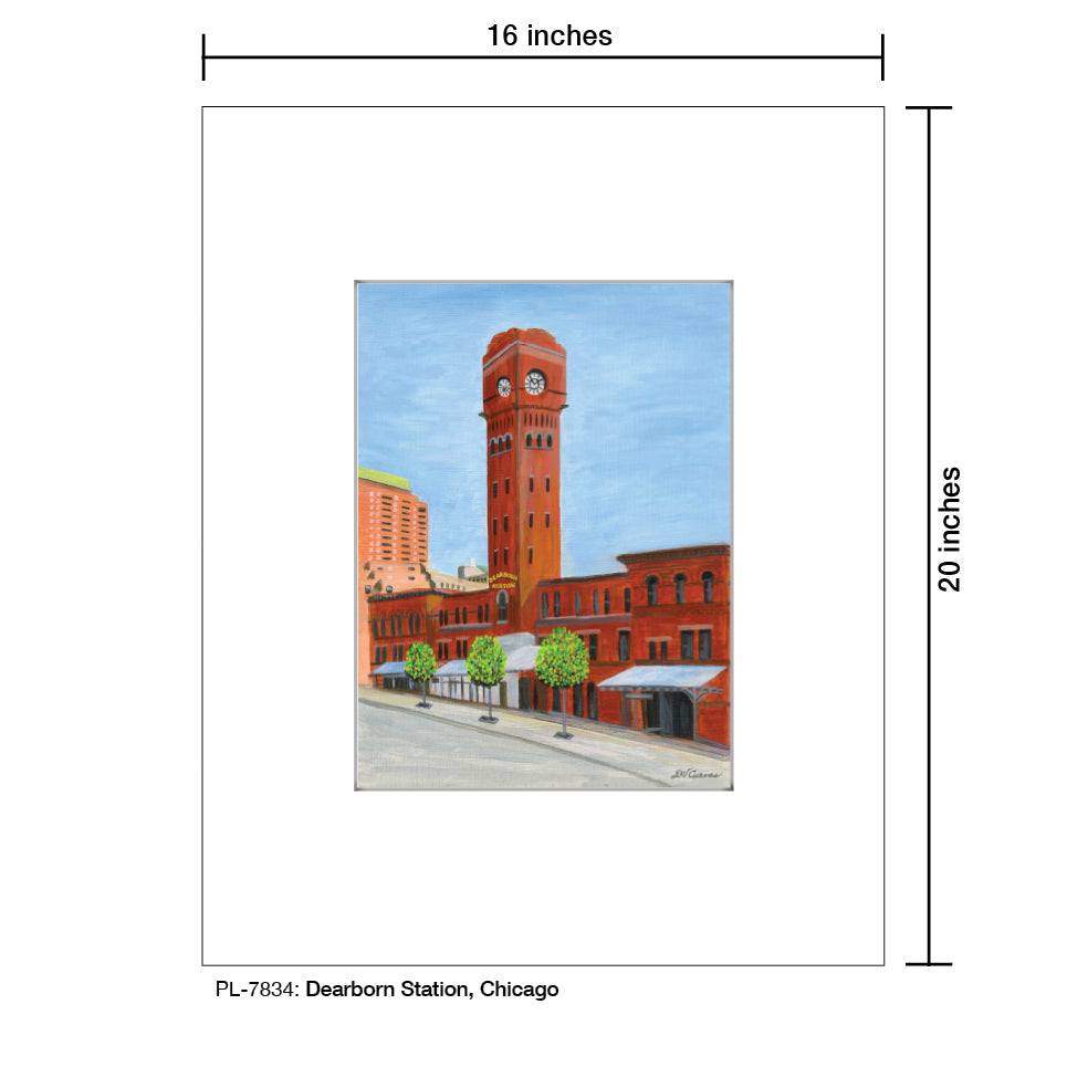 Dearborn Station, Chicago, Print (#7834)