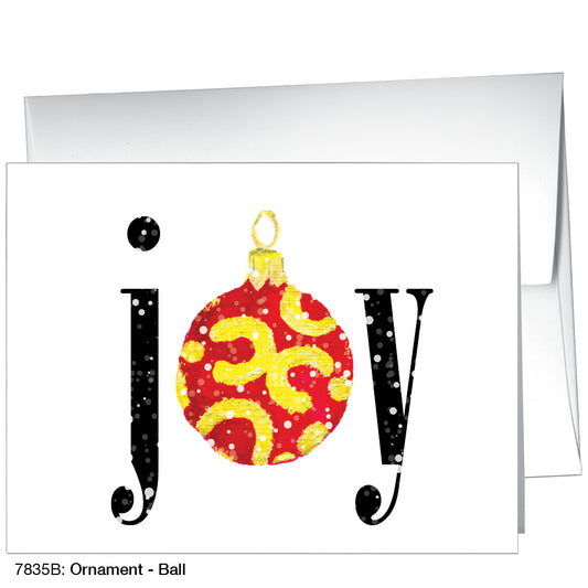 Ornament - Ball, Greeting Card (7835B)