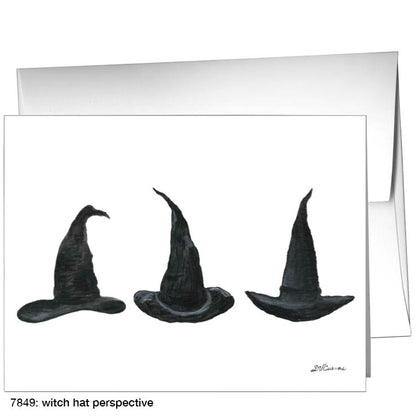 Witch Hat Perspective, Greeting Card (7849)