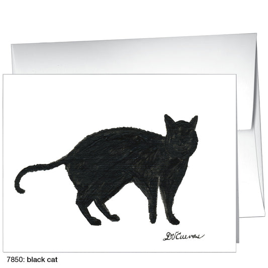 Black Cat, Greeting Card (7850)