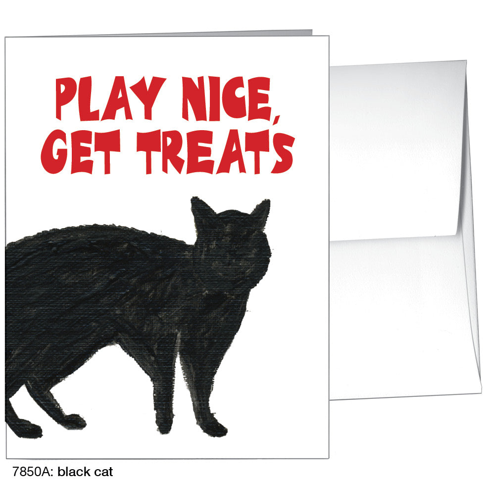 Black Cat, Greeting Card (7850A)