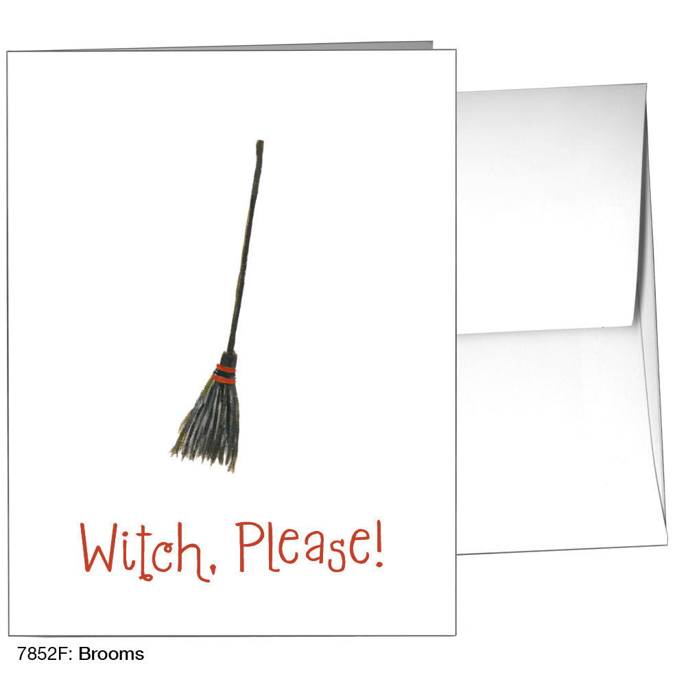 Brooms, Greeting Card (7852F)