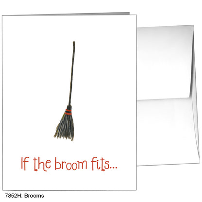 Brooms, Greeting Card (7852H)