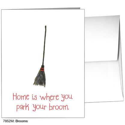 Brooms, Greeting Card (7852M)