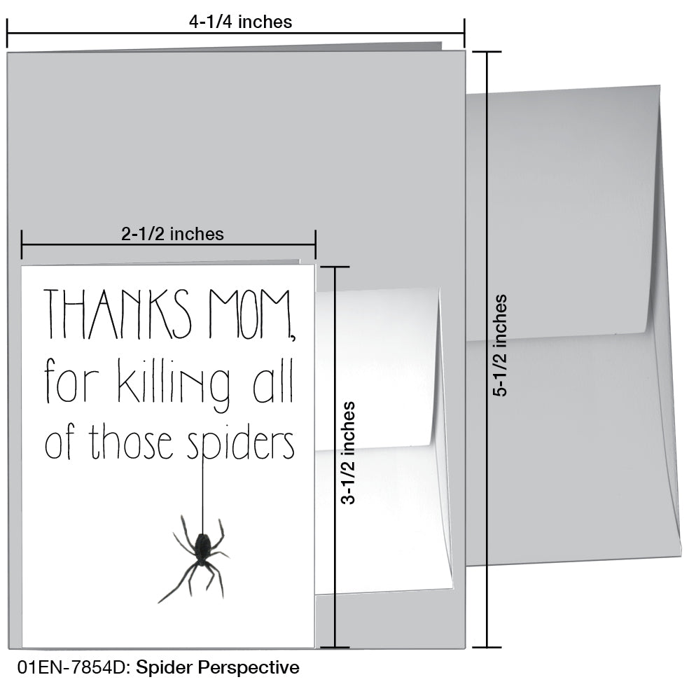 Spider Perspective, Greeting Card (7854D)