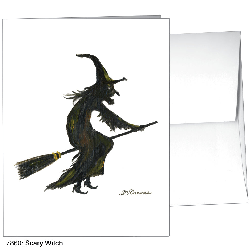 Scary Witch, Greeting Card (7860)
