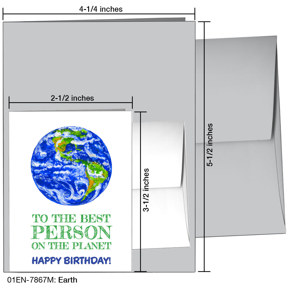 Earth, Greeting Card (7867M)