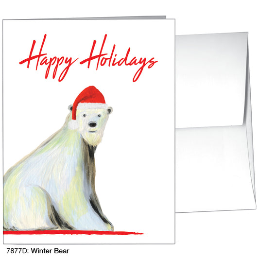 Winter Bear, Greeting Card (7877D)