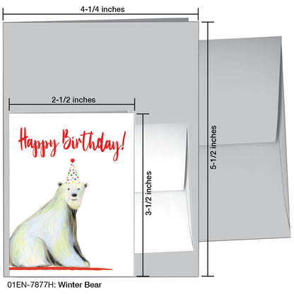 Winter Bear, Greeting Card (7877H)