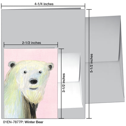 Winter Bear, Greeting Card (7877P)