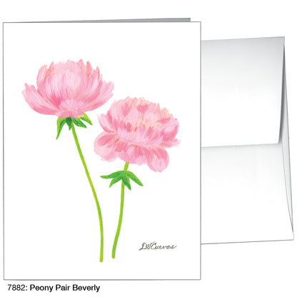 Peony Pair Beverly, Greeting Card (7882)
