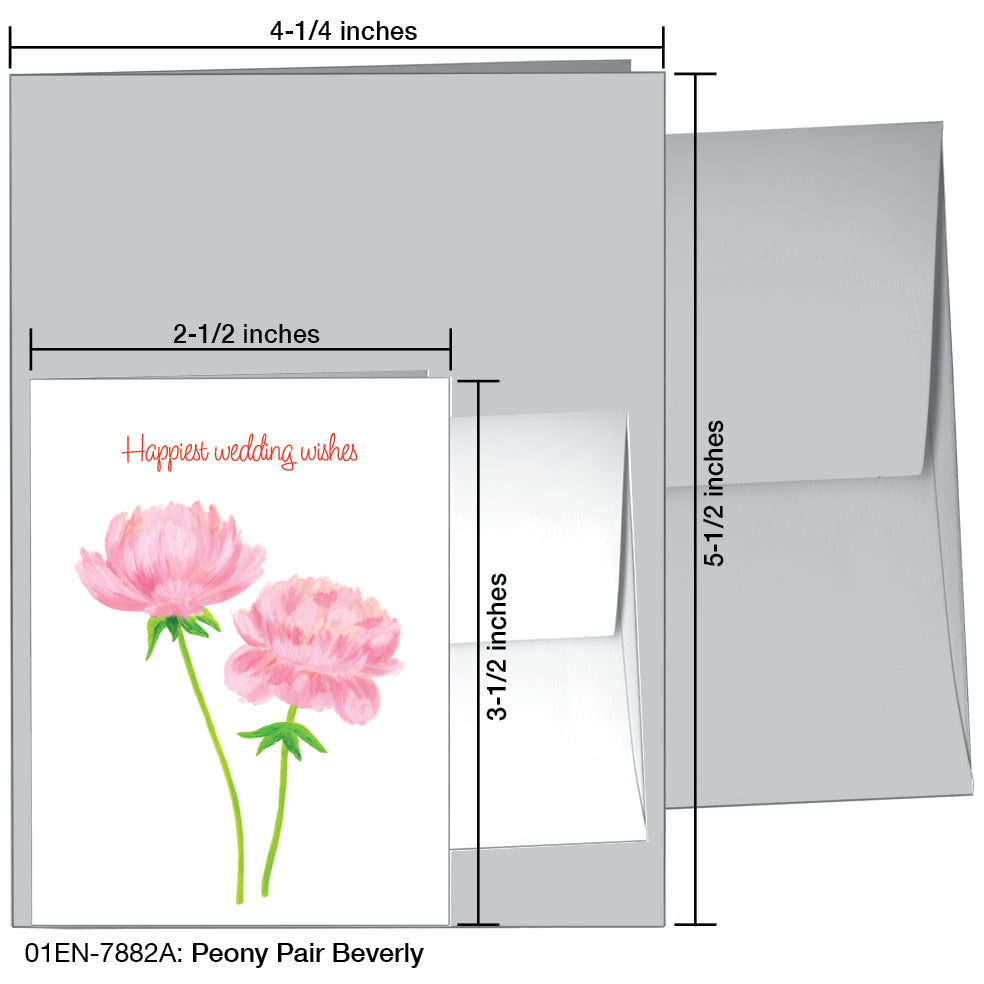 Peony Pair Beverly, Greeting Card (7882A)