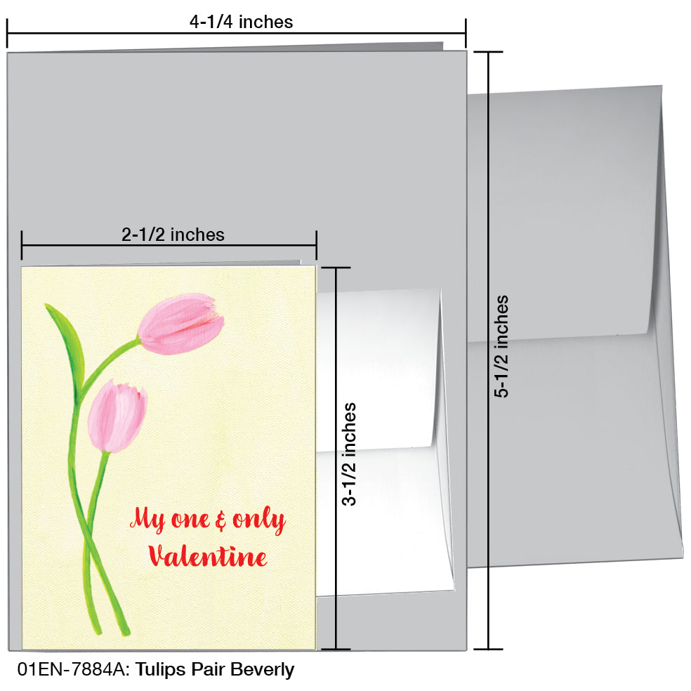 Tulips Pair Beverly, Greeting Card (7884A)
