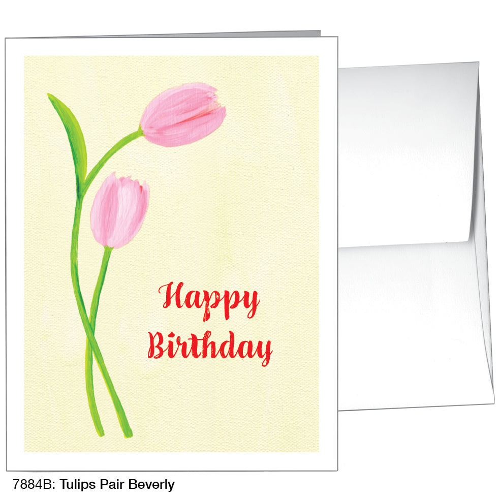 Tulips Pair Beverly, Greeting Card (7884B)