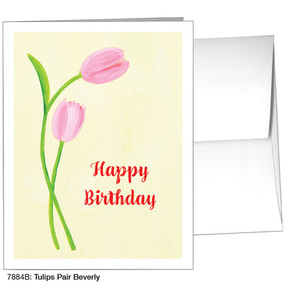 Tulips Pair Beverly, Greeting Card (7884B)