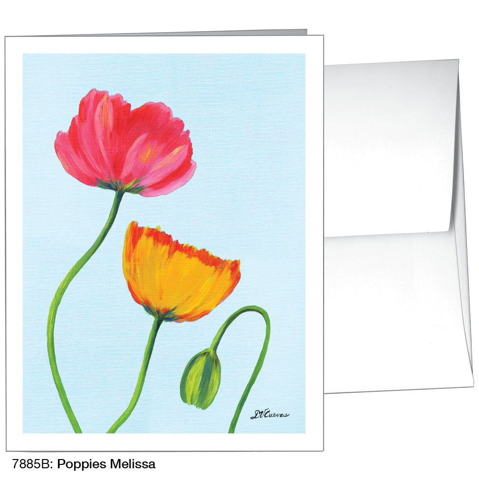 Poppies Melissa, Greeting Card (7885B)