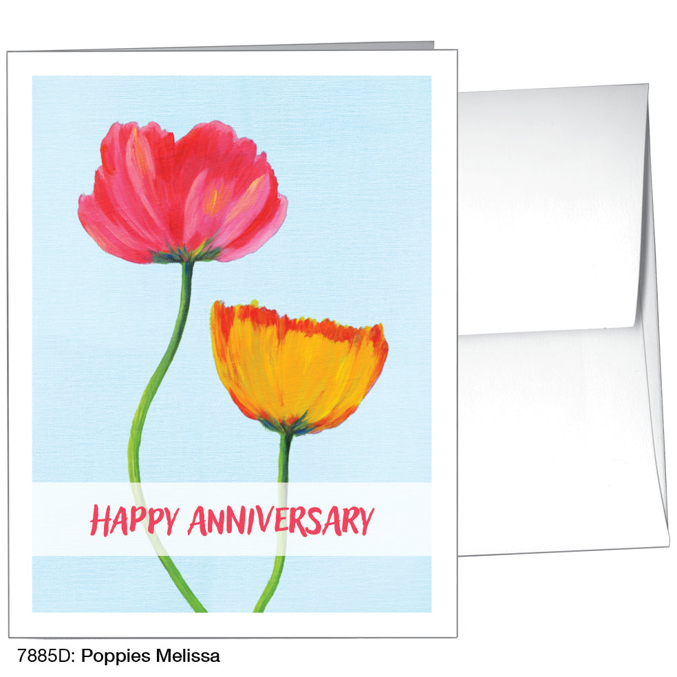 Poppies Melissa, Greeting Card (7885D)