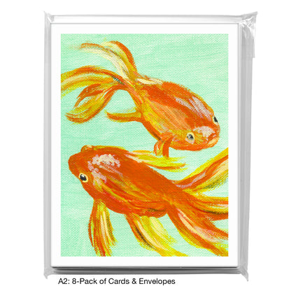 Goldfish Trio, Greeting Card (7889BA)
