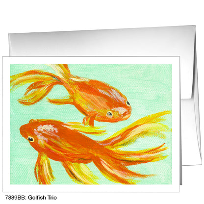Goldfish Trio, Greeting Card (7889BB)
