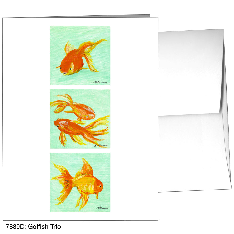 Goldfish Trio, Greeting Card (7889D)