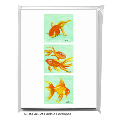 Goldfish Trio, Greeting Card (7889D)