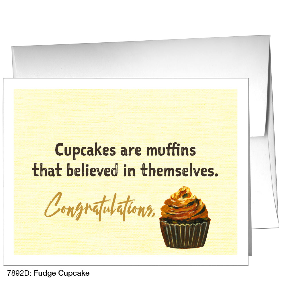 Fudge Cupcake, Greeting Card (7892D)