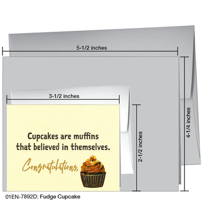 Fudge Cupcake, Greeting Card (7892D)
