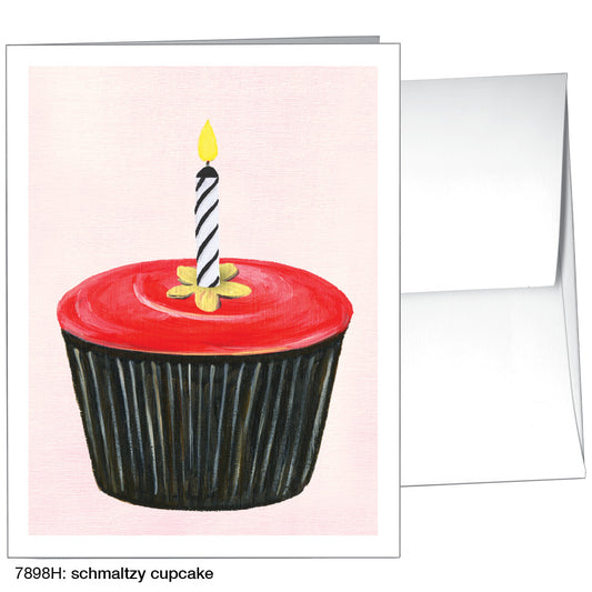 Schmaltzy Cupcake, Greeting Card (7898H)