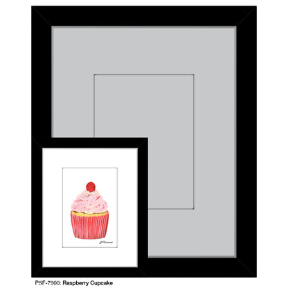 Raspberry Cupcake, Print (#7900)
