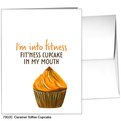 Caramel Toffee Cupcake, Greeting Card (7902E)