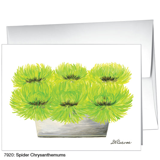 Spider Chrysanthemums, Greeting Card (7920)