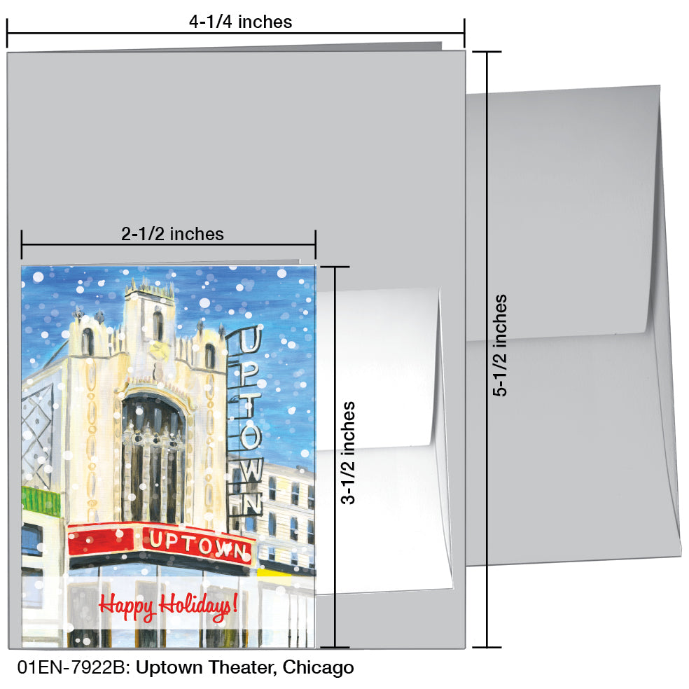 Uptown Theater, Chicago, Greeting Card (7922B)