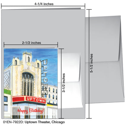 Uptown Theater, Chicago, Greeting Card (7922D)