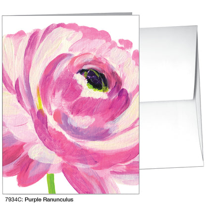 Purple Ranunculus, Greeting Card (7934C)