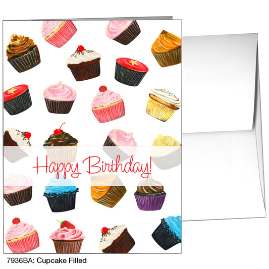 Cupcake Filled, Greeting Card (7936BA)