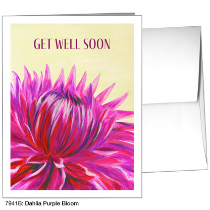 Dahlia Purple Bloom, Greeting Card (7941B)