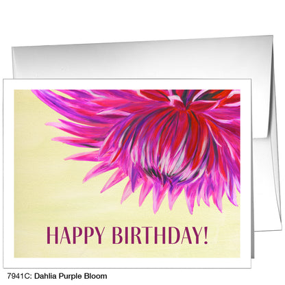 Dahlia Purple Bloom, Greeting Card (7941C)