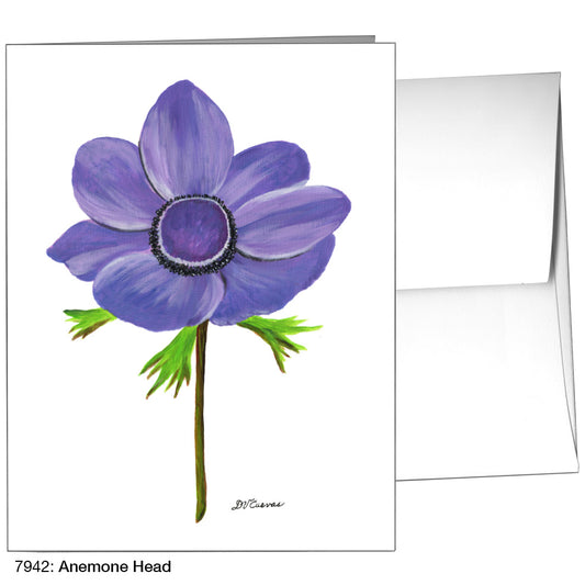 Anemone Head, Greeting Card (7942)