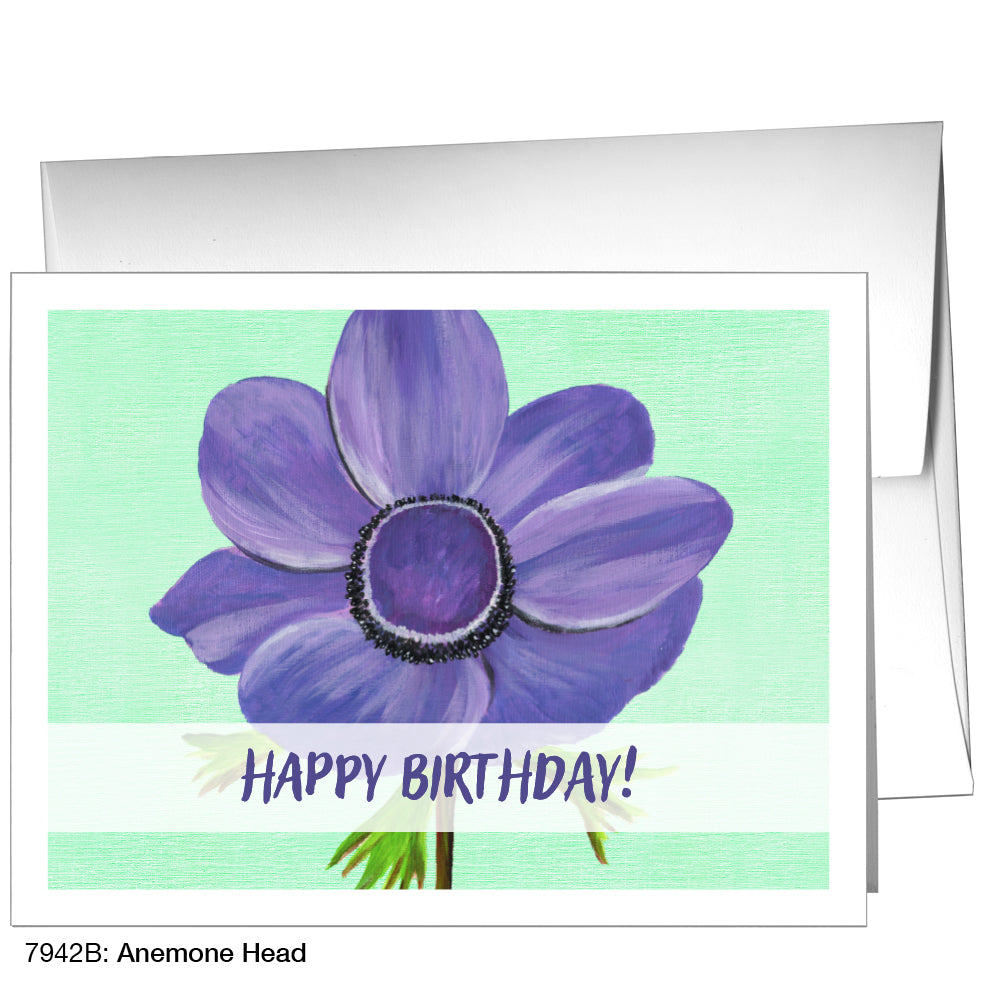 Anemone Head, Greeting Card (7942B)