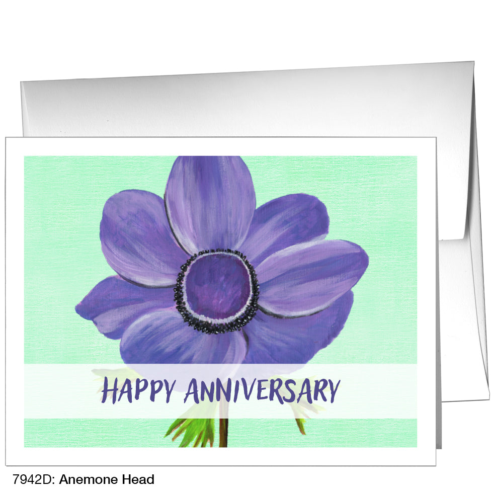 Anemone Head, Greeting Card (7942D)
