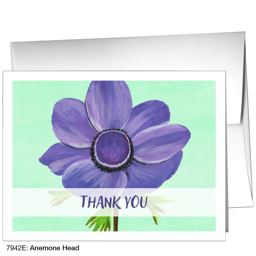 Anemone Head, Greeting Card (7942E)