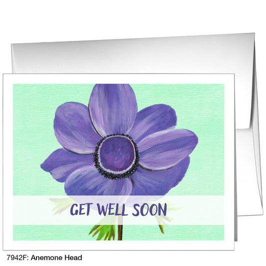 Anemone Head, Greeting Card (7942F)